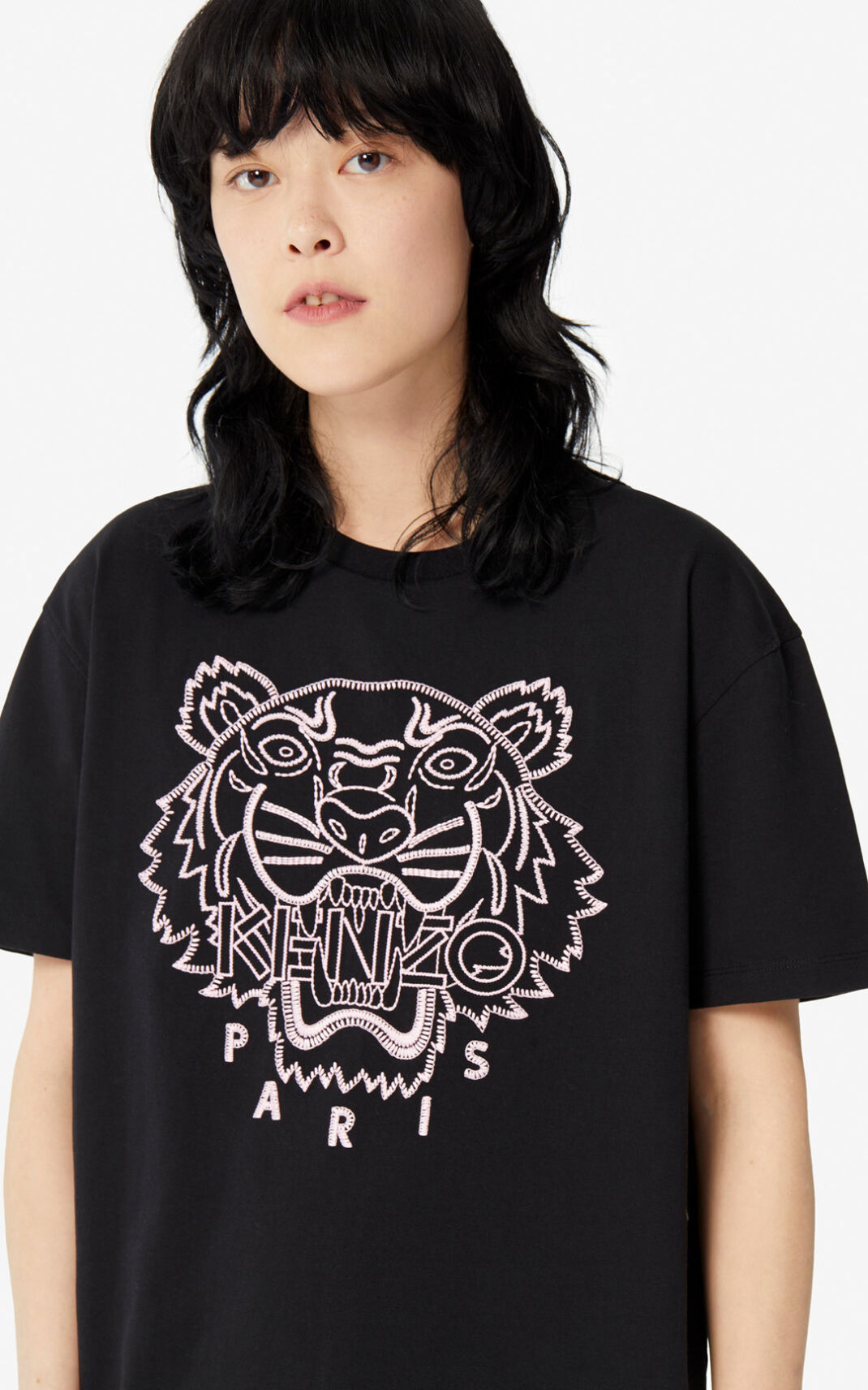 Kenzo Capsule Expedition Tiger Ženska Majice Črna SI-8236445